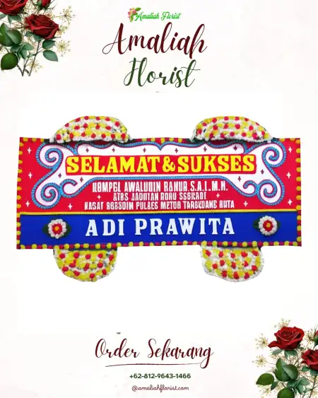 Papan Bunga Ucapan Selamat Syamtalira Aron